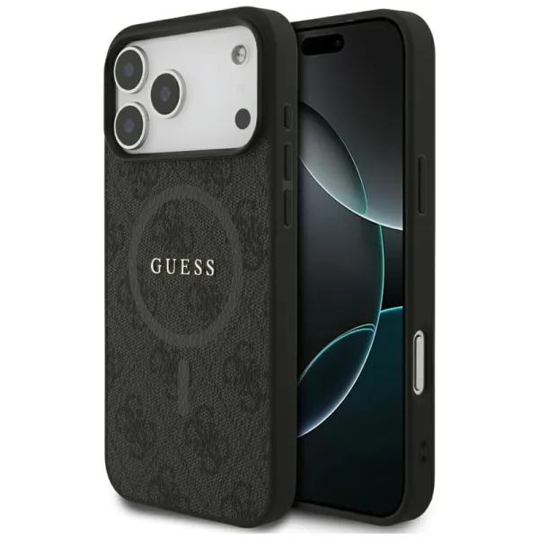 Guess 4G Ring Classic Logo MagSafe - Case iPhone 17 Pro Max (black)