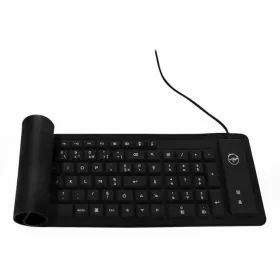 Klaviatuur Mobility Lab ML300559 AZERTY Veeretamine Must