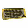 Klaviatuur Logitech POP Prantsuse Kollane AZERTY