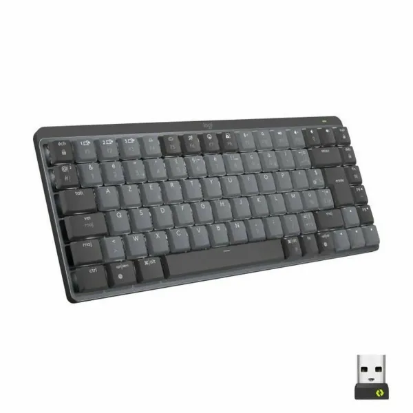 Klaviatūra Logitech MX Mini Francūzis Tumši pelēks AZERTY AZERTY