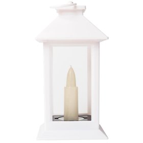 Entac LED-küünlalatern valge 17 cm