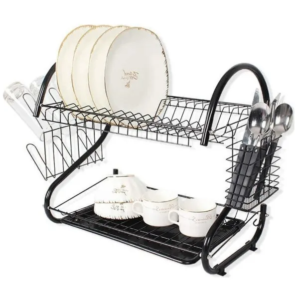Draining Rack for Kitchen Sink Feel Maestro MR-1025-43 Black