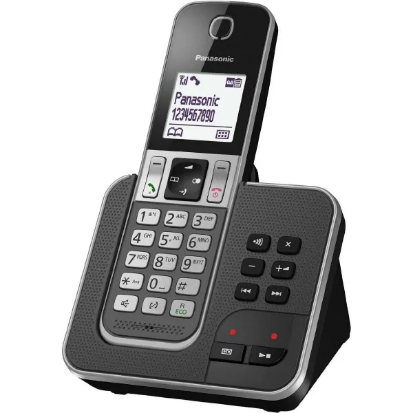 Langaton puhelin Panasonic KX-TGD320FRG Valkoinen Musta Harmaa