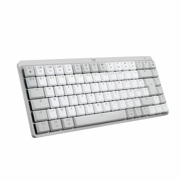 Bezvadu Klaviatūra Logitech MX Mini Mechanical for Mac Balts Balts/Pelēks Francūzis AZERTY