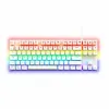 Pelinäppäimistö The G-Lab Mercury AZERTY Valkoinen