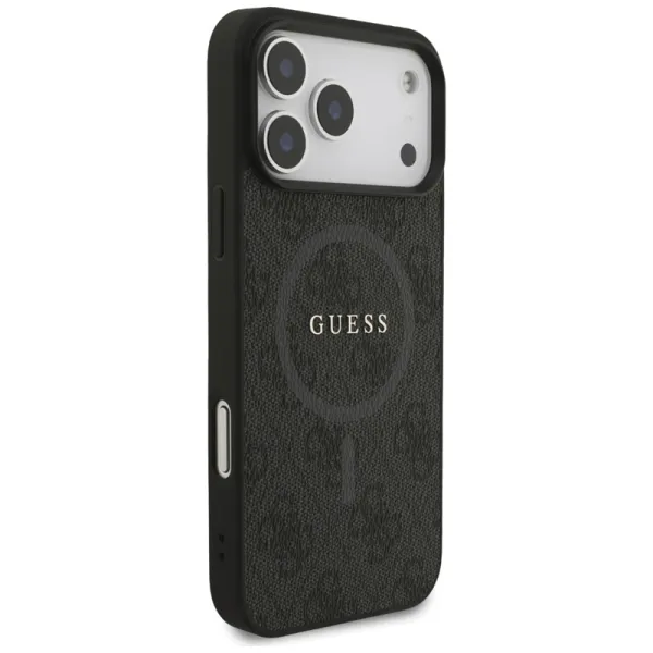 Guess 4G Ring Classic Logo MagSafe - Case iPhone 17 Pro Max (black)