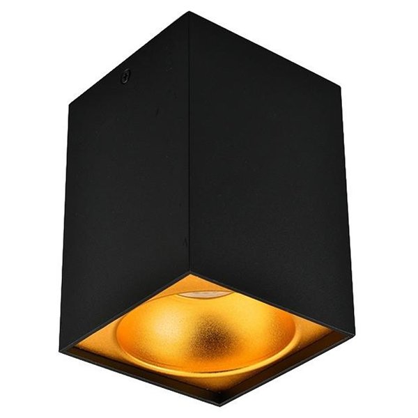 Avide GU10 Spot Light Square Black-Gold