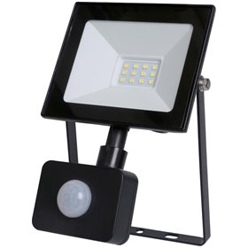 Avide Value LED Flood Light Slim SMD 10W CW 6400K PIR