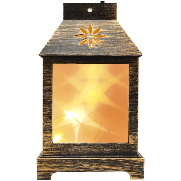 Entac LED Mini Copper Wire Lantern Bronze 12cm