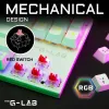 Klaviatuur Mänguri Hiirega The G-Lab MERCURY W Valge