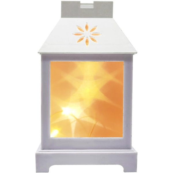 Entac LED Mini Copper Wire Lantern White 12cm