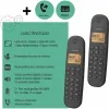 Fiksuotojo ryšio telefonas Logicom DECT ILOA 255T DUO Juoda