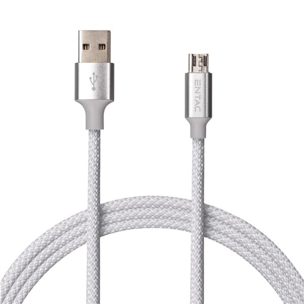 Entac Cable USB A - Micro Charmer Silver 150cm