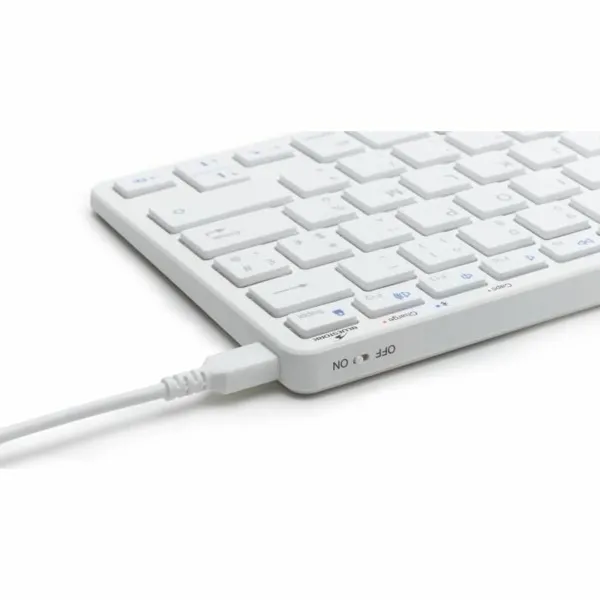 Klaviatūra Bluestork Azerty Francūzis Balts