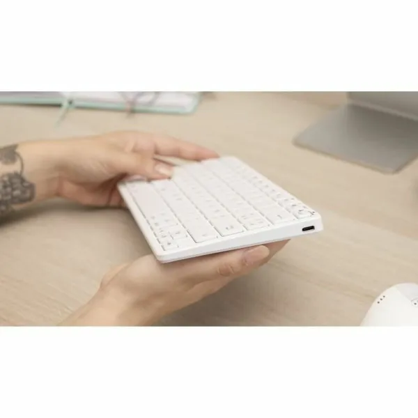Klaviatūra Bluestork Azerty Francūzis Balts
