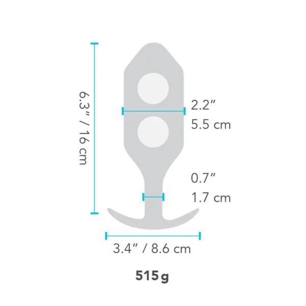 Anālais spraudnis B-Vibe 6 Melns