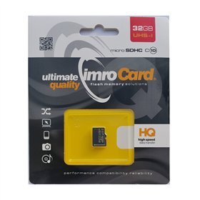Imro MicroSD 32GB luokka 10 | UHS-I | Osta verkosta — Megaluks