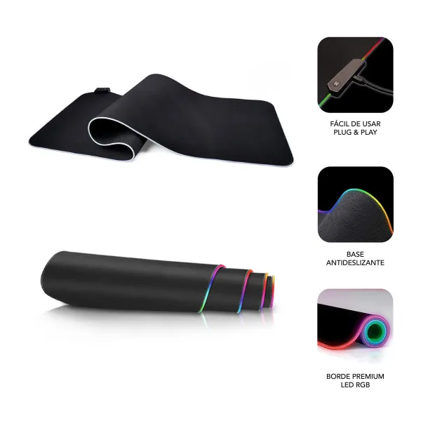 Hiirepadi Subblim LED RGB Mitmevärviline XL