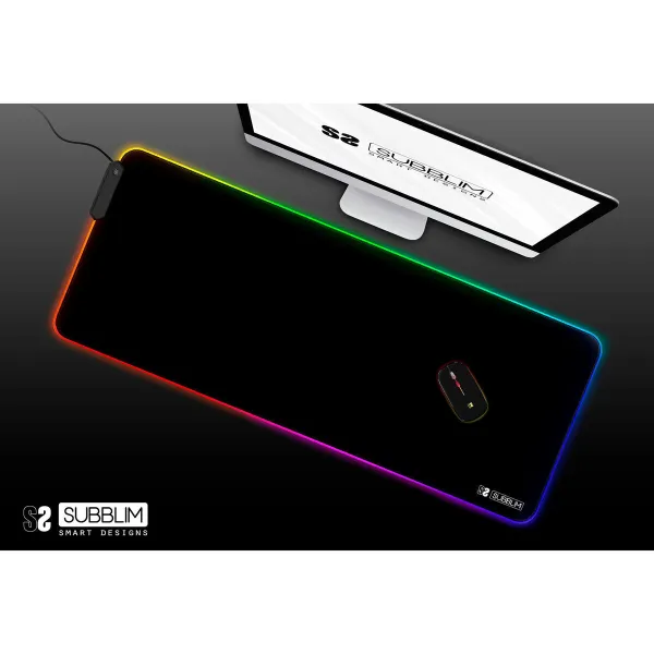 Hiirepadi Subblim LED RGB Mitmevärviline XL