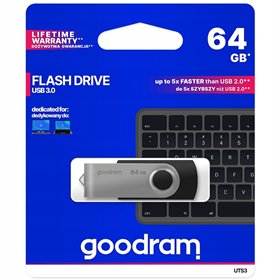 Pendrive GoodRam UTS3 USB 3.1 Чёрный 64 Гб