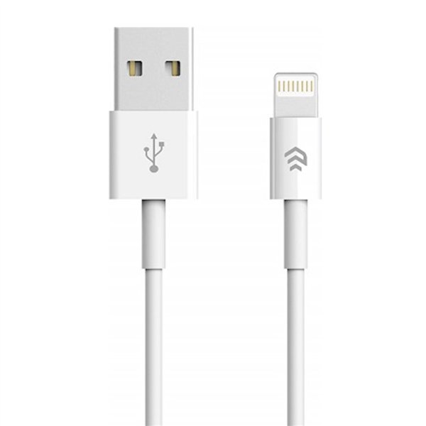 Devia kabelis Smart EC080 USB - Lightning 1,0 m 2,1A balts