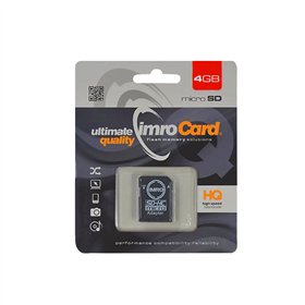 Imro mälukaart 4GB microSDHC cl. 10 + adapter