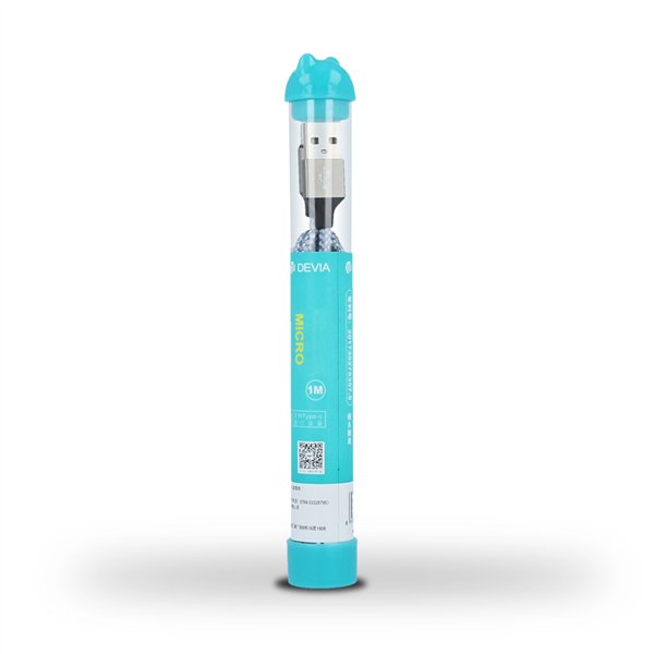 Devia kabelis Vogue USB - microUSB 1,0 m 2,4A caurule