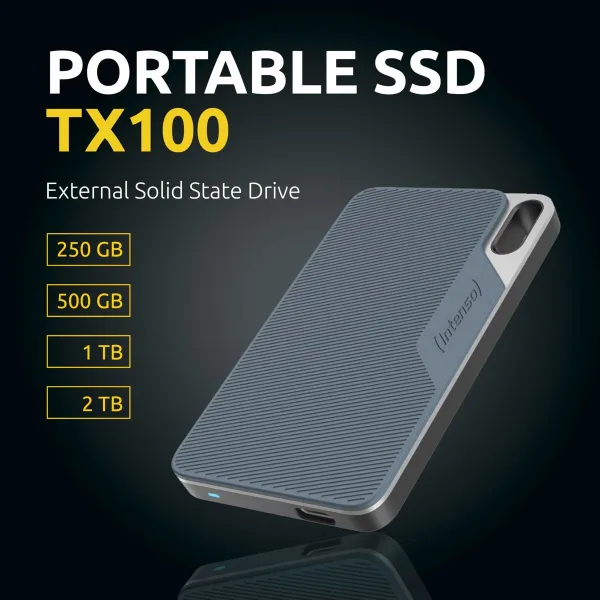 Ārējais cietais disks INTENSO TX100 2 TB SSD