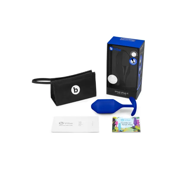 Anal plug B-Vibe 4 Blue Navy Blue