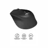 Optisk trådløs mus Logitech Silent Plus M330 SILENT PLUS Must 1000 dpi