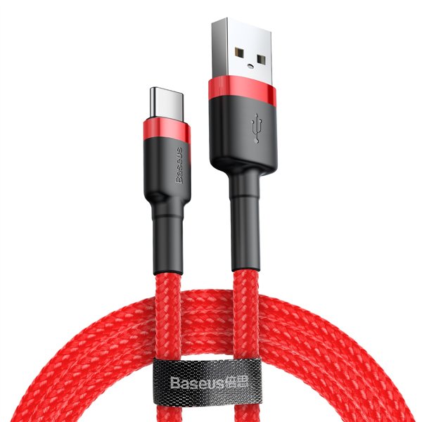 Baseus kaabel Cafule USB - USB-C 1,0 m 3A punane