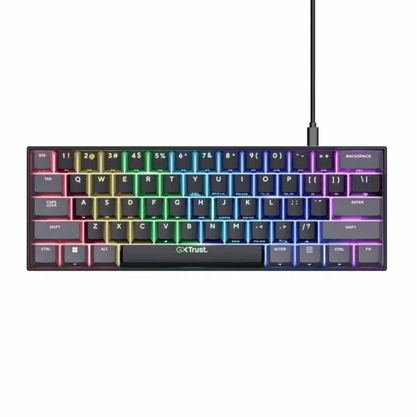 Mehāniska tastatūra Trust GXT 867 Acira Melns