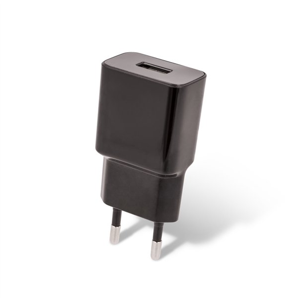 Setty laturi 1x USB 1A musta | Osta verkosta — Megaluks