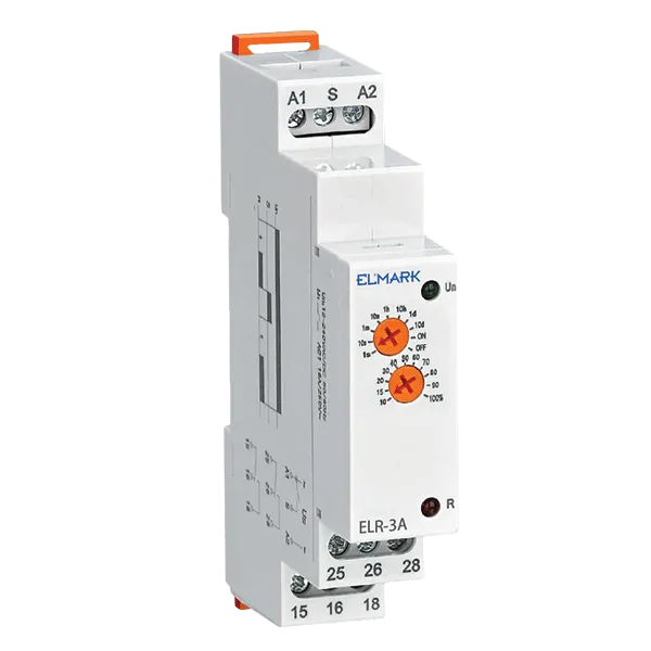 ELR-3A RELĖ 12-240V AC/DC 0.1S-10 DIENŲ 2C-ĮJUNGTA-VĖLĖ