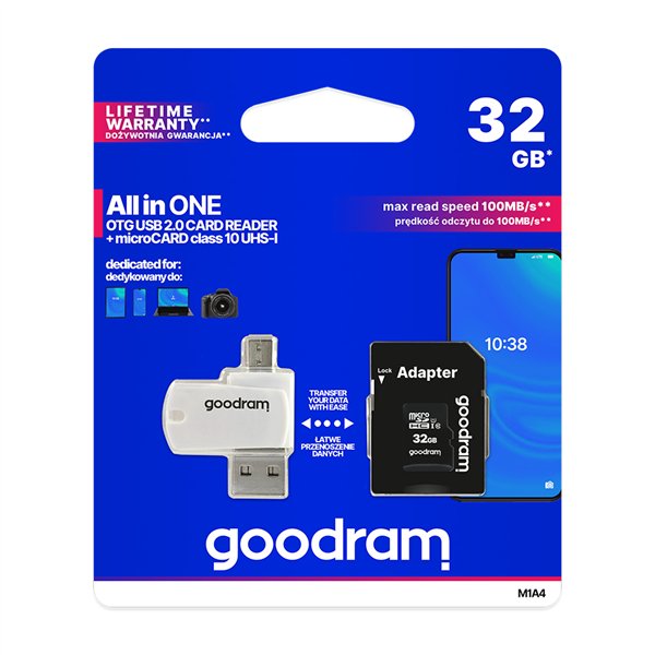 Micro SD karte GoodRam M1A4 All in One 32 GB