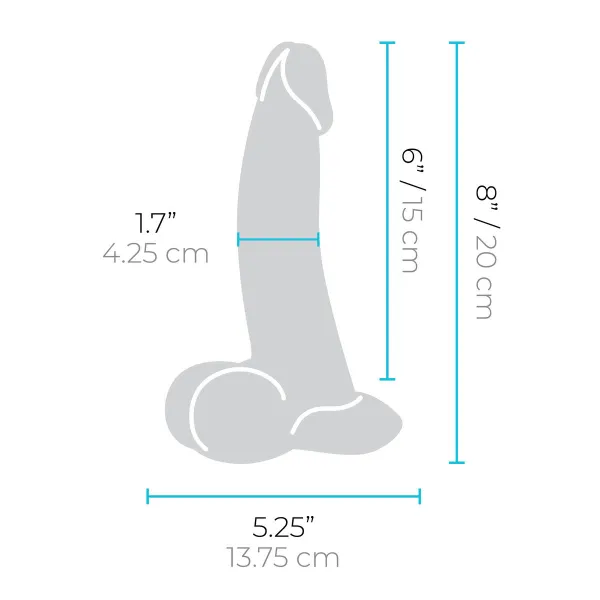 Realistic Dildo B-Vibe Silicone Ø 4 cm (15,2 cm)