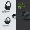 Kuulokkeet mikrofonilla Muse M295ANC Musta Harmaa