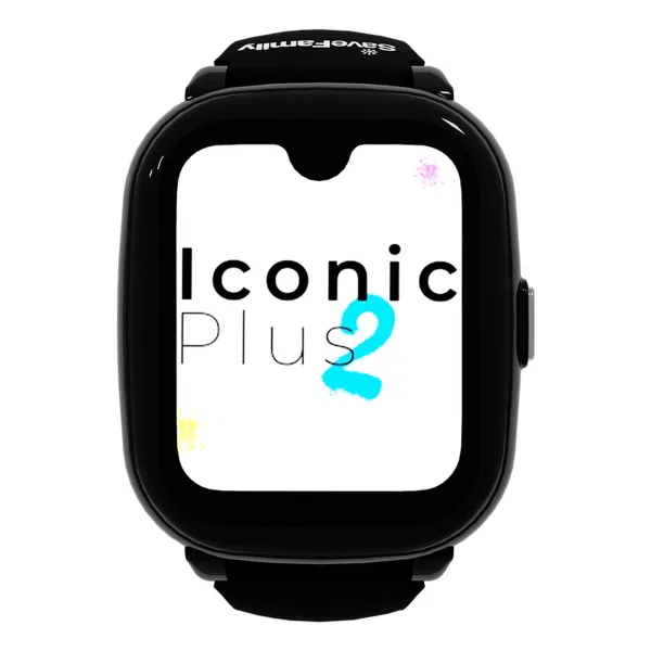 Išmanusis laikrodis Save Family ICONIC2 BLACK 40 mm 1,44” Juoda