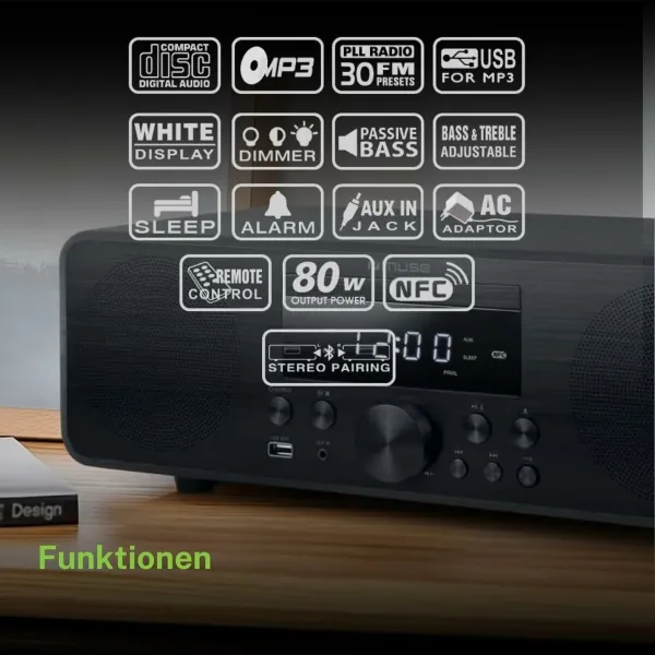 Радио с CD Muse M880FBC     80W