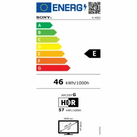 Smart TV Sony K43S35BP 43" 4K Ultra HD