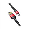 Baseus kabelis Cafule USB - Lightning 1,0 m 2,4A sarkanmelns divpusējs USB