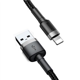 Baseus cable Cafule USB - Lightning 2,0 m 1,5A gray-black
