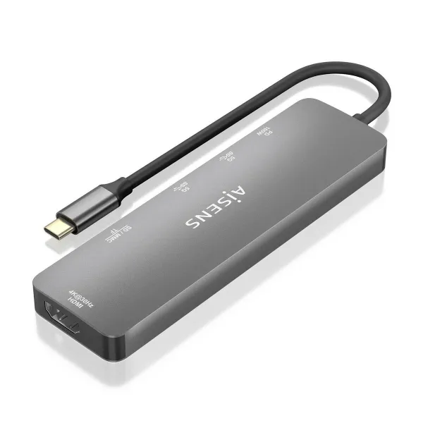 USB šakotuvas Aisens ASUC-6P016-GR Pilka Spalvotas