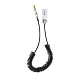 AUX Bluetooth laisvų rankų imtuvas Baseus BA01 juodas CABA01-01