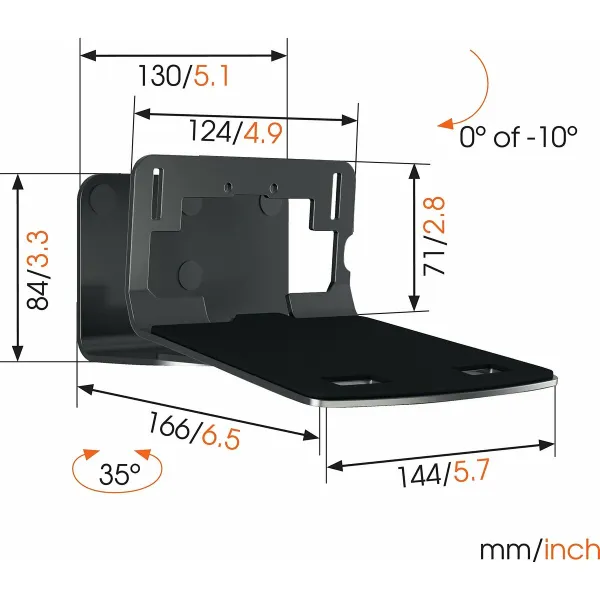 TV laikiklis Vogel's SOUND3205 NEGRO
