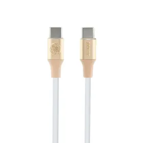 Guess Ebossed Logo - USB-C to USB-C Fast Charging cable 1.5m (gold)