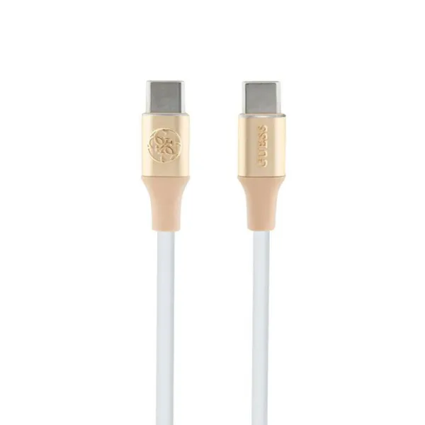 Guess Ebossed Logo - USB-C to USB-C Fast Charging cable 1.5m (gold)
