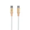 Guess Ebossed Logo - USB-C to USB-C Fast Charging cable 1.5m (gold)