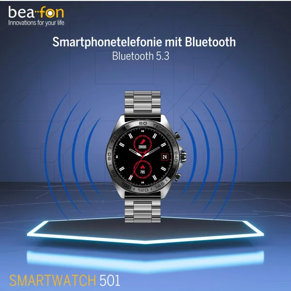 Nutikell beafon WATCH 501 1,43" Teras Mattmust
