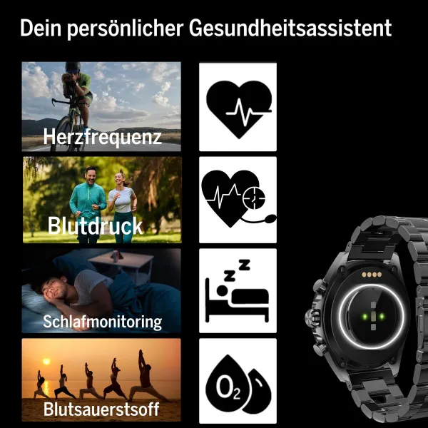 Nutikell beafon WATCH 501 1,43" Teras Mattmust